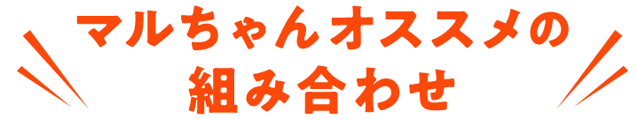 マルちゃんオススメの組み合わせ